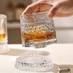🥛💎Whisky čaša s rotacijom od 360°
