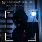 Kamera visoke rezolucije s pametnim sustavom za nadzor doma putem bežičnog WiFi-ja, infracrvenog noćnog vida, dvosmjernog interfona i kamere visoke rezolucije
