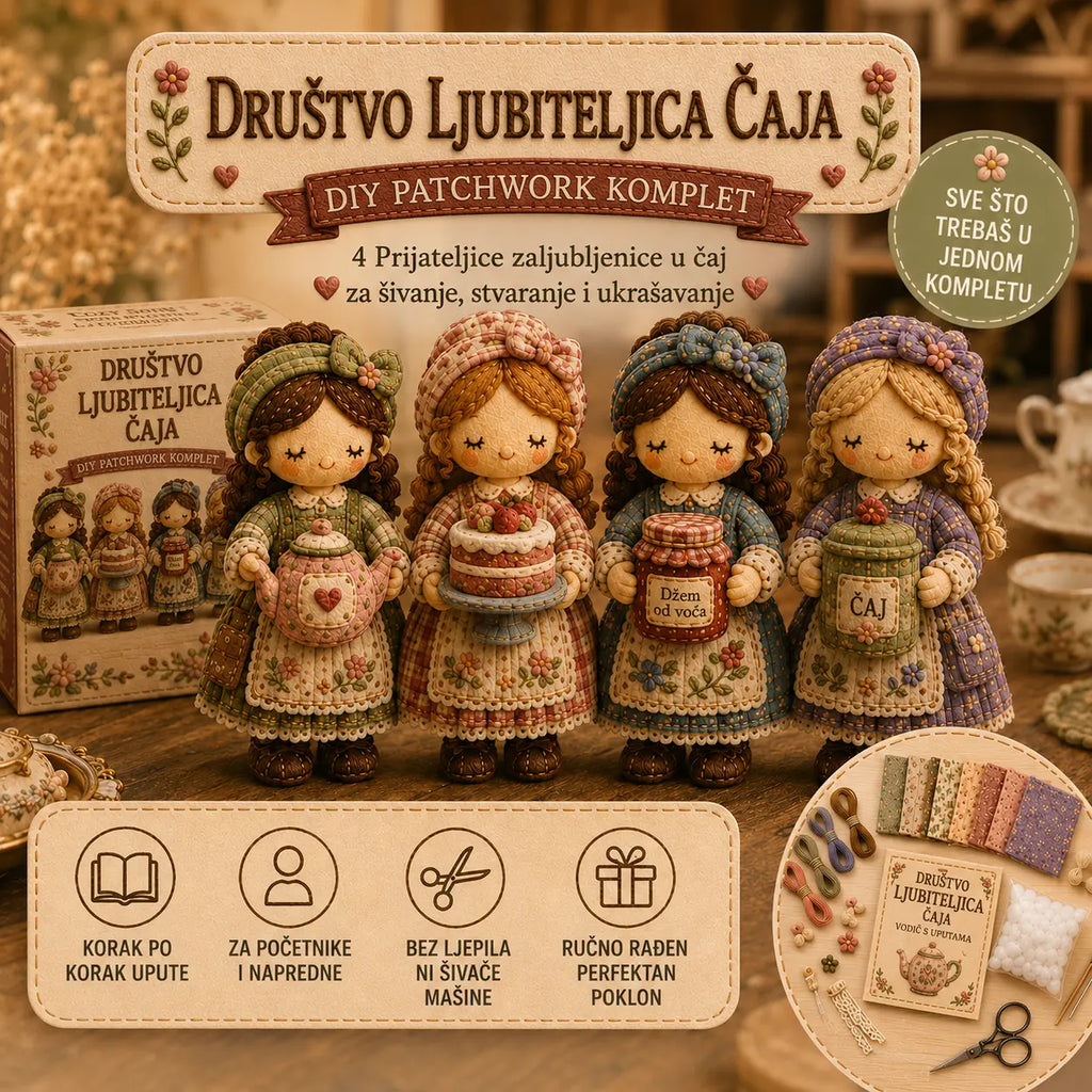 🎁Zadnji dan: Iskoristite 50% popusta! 🧵 Minijaturni komplet za patchwork iz serije Miniature World