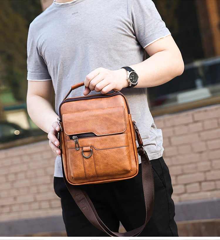 🔥【Snižena cijena!】👜 Muška modna ležerna torba od goveđe kože
