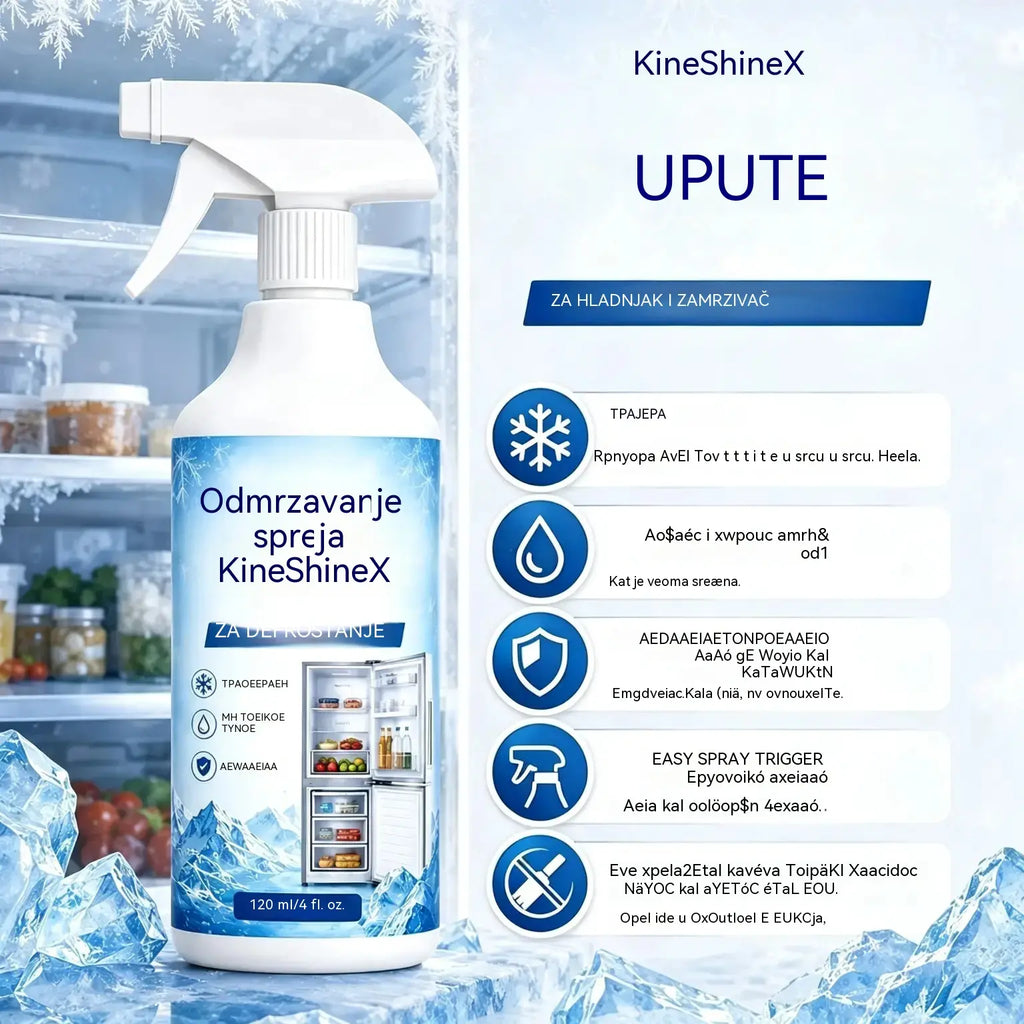 🔥【Set od 2 bočice: 60 ml + 120 ml】❄️Novi sprej za odmrzavanje iz 2026.｜Brzo uklanja mraz iz hladnjaka