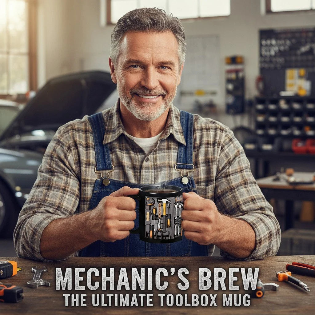 🔥50% OFF ☕ Kreativna šalica u obliku kutije s alatom – vrhunska šalica za kavu za mehaničare
