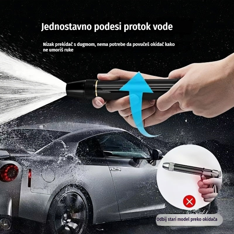 🚿 🔥Posljednji dan posebne ponude! 🔥【Kupi 1, dobiješ 1 gratis】💧 Visokotlačni vodeni pištolj: za pranje automobila, vrtlarenje, 10 puta veći pritisak, više funkcija ⚡