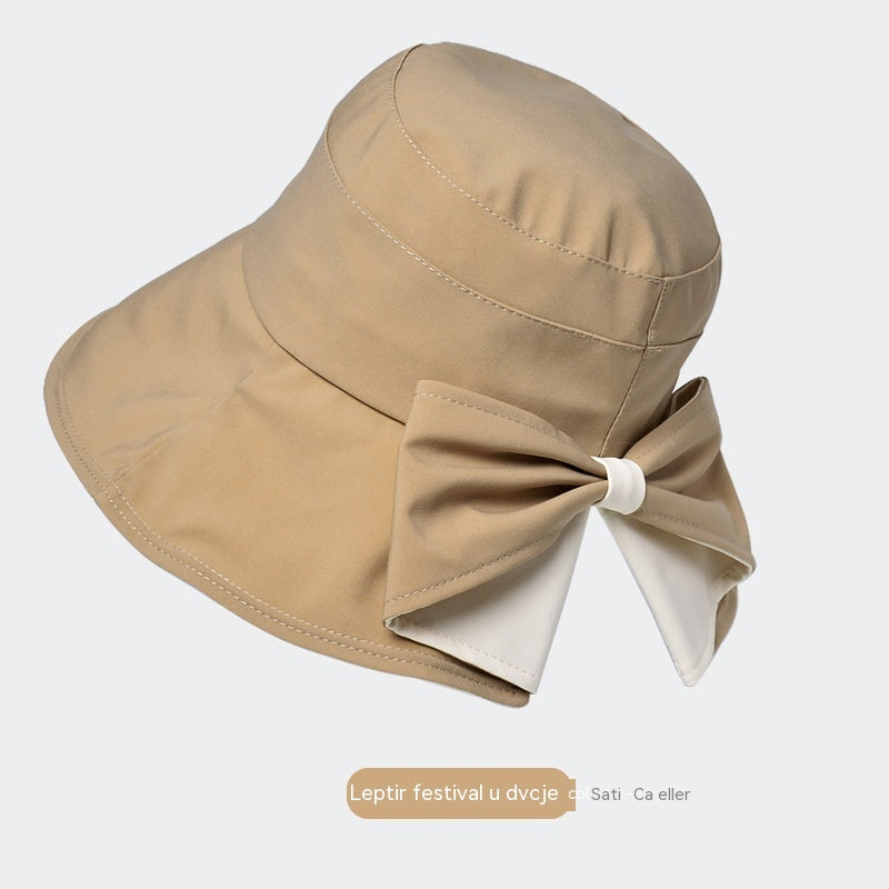 🎀Akcija – 50% popusta!🎀👒Retro šešir sa mašnom za zaštitu od sunca, prozračan i udoban, prenosiv i sklopiv, ljetni neophodan dodatak