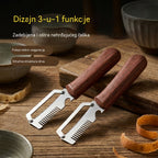 ✅Kupi 1, dobiješ 1 gratis【Ukupno 2 komada】🧅🔪Višenamjenski 3-u-1 nož za guljenje: guljenje, rezanje povrća i otvarač za boce