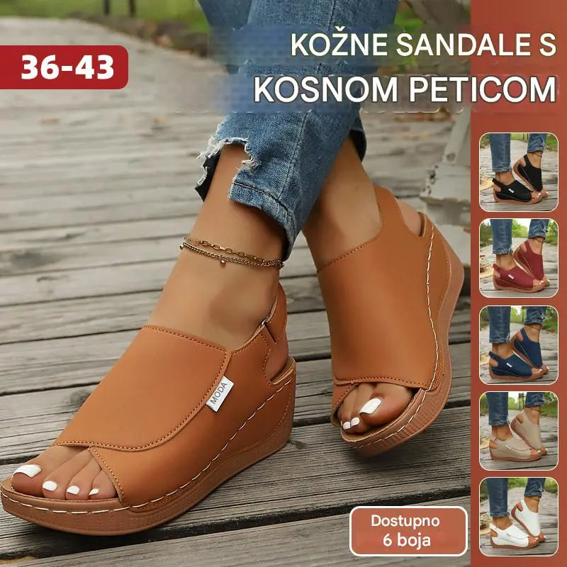 👡【Zadnji dan popusta od 50%!】Ženske sandale od prave kože, udobne za cjelodnevno nošenje