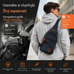 【Kupite 1, dobijte 1 gratis】🎒 ✨ Vodootporna torba preko tijela s više džepova - organizirano skladištenje, podesivi remen, priključak za slušalice
