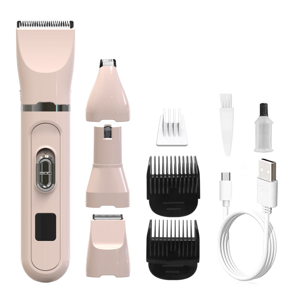 🔥【Vruća prodaja】🐕😺 4 u 1 multifunkcionalni električni trimer + škare za nokte, set za njegu i grooming kućnih ljubimaca
