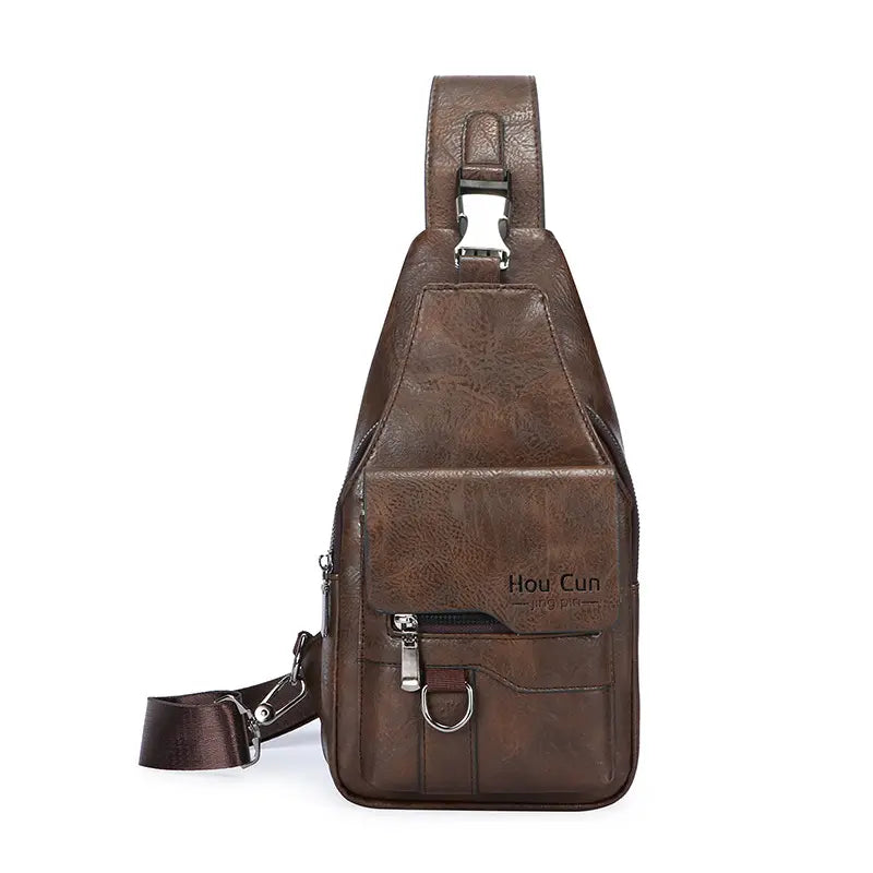 🎒 Vodootporna torba za rame od prave kože u retro stilu: neophodan predmet za svakodnevno putovanje na posao