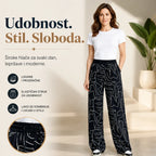 👖【40–100 kg】Ženske ležerne hlače od ledene svile visokog struka｜Opušten kroj, lagane i prozračne