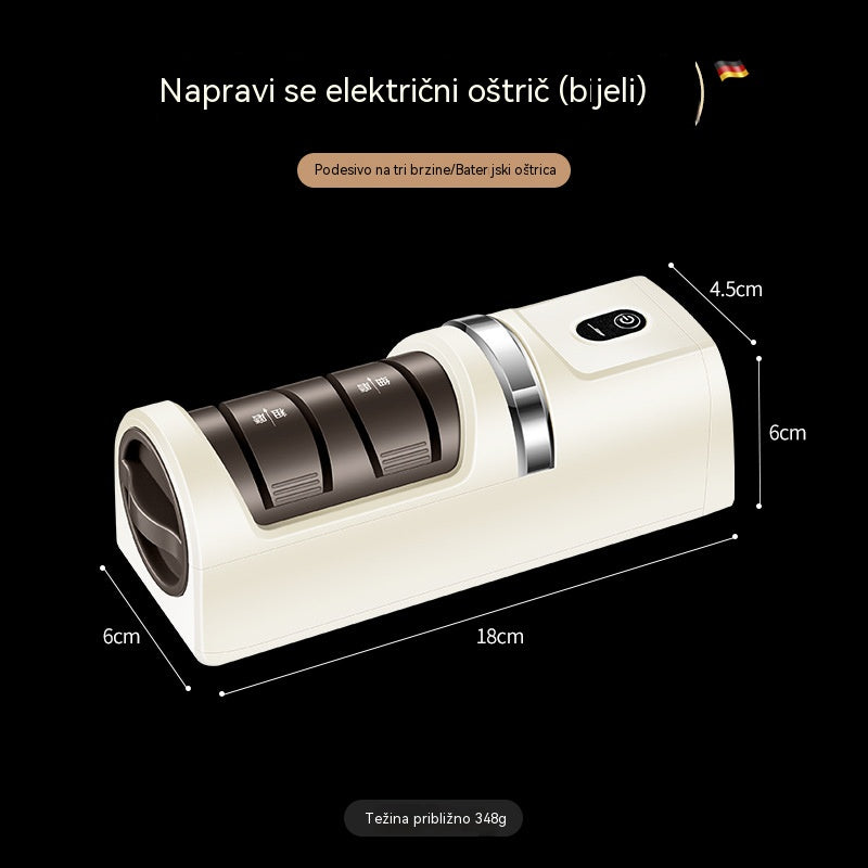 ⏳ Popust od 50% na ograničeno vrijeme! 🔪 Višenamjenski bežični električni oštrač za noževe, punjiv