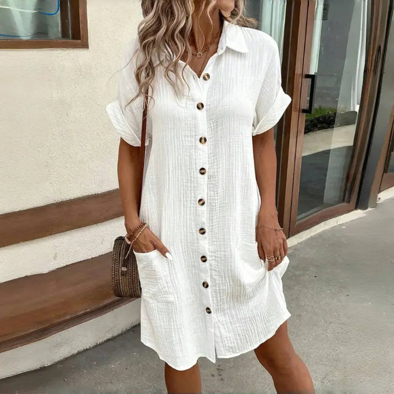 🔥Rasprodaja na kraju sezone – 50% popusta!👗【S–2XL】Lagane ljetne haljine jednostavnog stila – udobne, prozračne i laskavog kroja