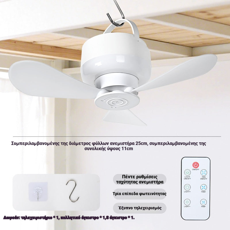 ⏰ Vremenski ograničena ponuda: Punjivi stropni ventilator s LED svjetlom 🌬️✨
