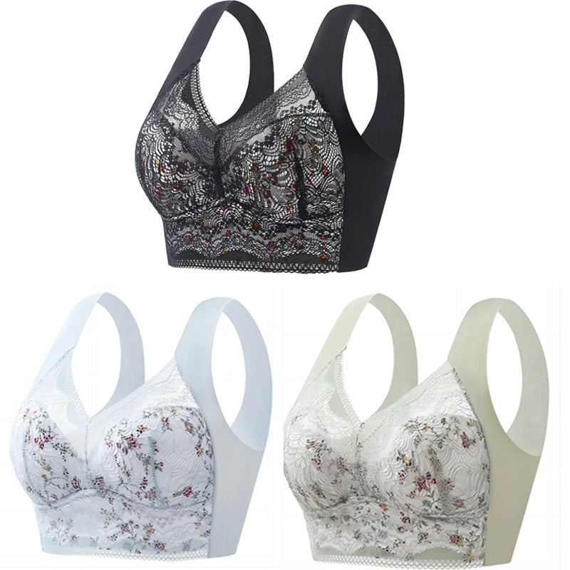 💕🎁【40kg-100kg】【3 komada】Bešavni grudnjak od ledene svile velike veličine, prozračan i podesiv