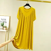 🔥Rasprodaja na kraju sezone – 50% popusta!【S-4XL】Ultra mekana udobna široka spavaćica kratkih rukava