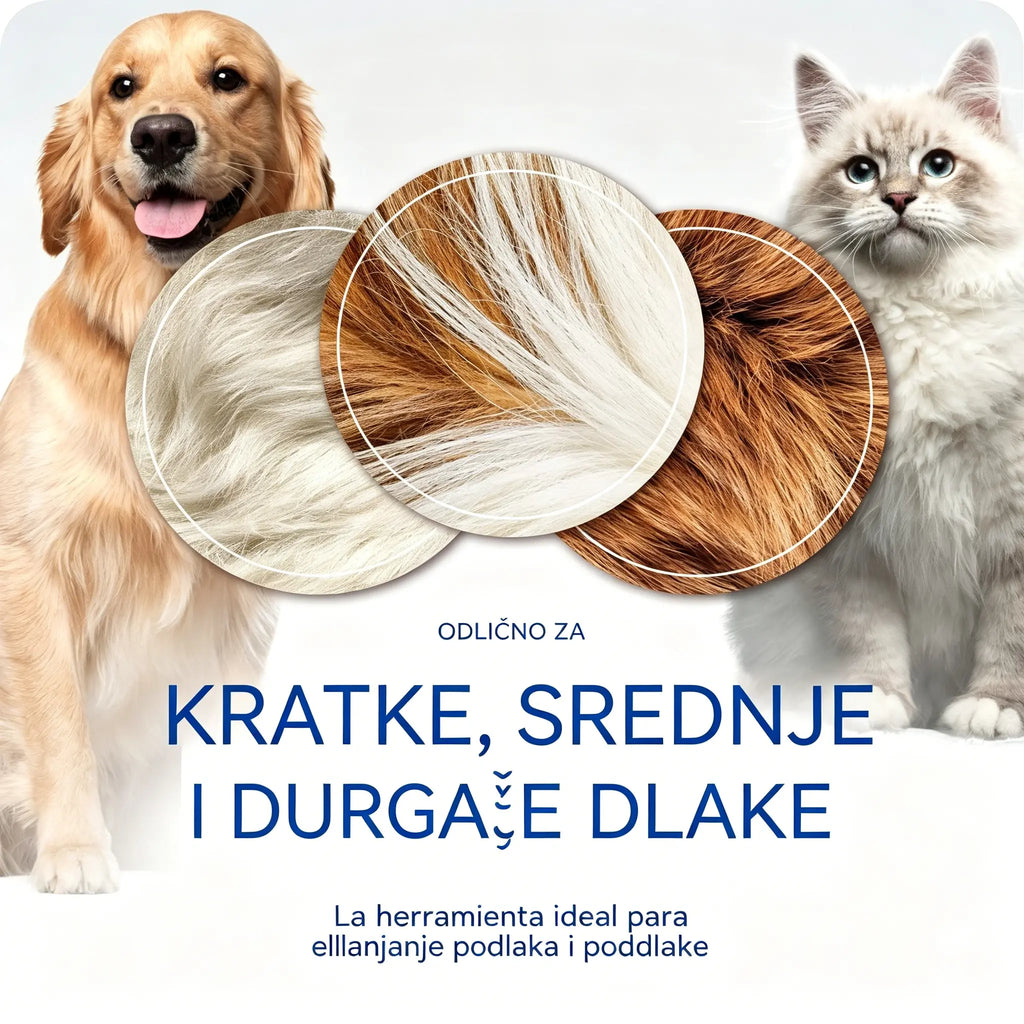 🐾 Profesionalni alat za uklanjanje mrtve dlake za pse i mačke: nježan i učinkovit, bez dlaka po kući ✨💖