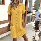 🔥Rasprodaja na kraju sezone – 50% popusta!👗【S–2XL】Lagane ljetne haljine jednostavnog stila – udobne, prozračne i laskavog kroja