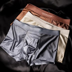 🔥【S-3XL】【Set od 6 komada – 50% popusta!】10A antibakterijske muške bokserice za međunožje, prozračne, glatke, bešavne donje rublje od ledene svile, luksuzno satensko donje rublje