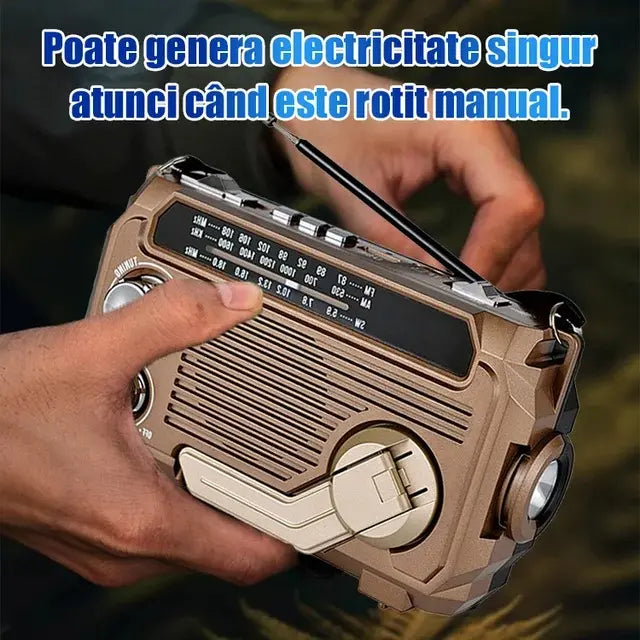 💥🏕️Višenamjenski prijenosni radio｜AM radio, stabilna Bluetooth veza, višepojasni audio