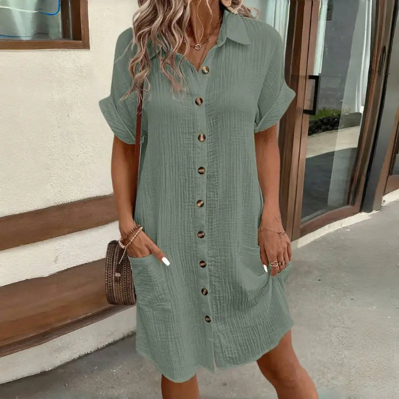🔥Rasprodaja na kraju sezone – 50% popusta!👗【S–2XL】Lagane ljetne haljine jednostavnog stila – udobne, prozračne i laskavog kroja