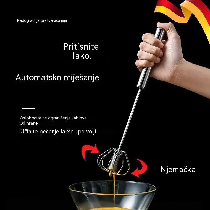 🔥【Kupi 1, dobiješ 1 gratis】Poluautomatska pjenjača za jaja od nehrđajućeg čelika