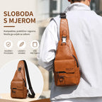 🎒 Vodootporna torba za rame od prave kože u retro stilu: neophodan predmet za svakodnevno putovanje na posao