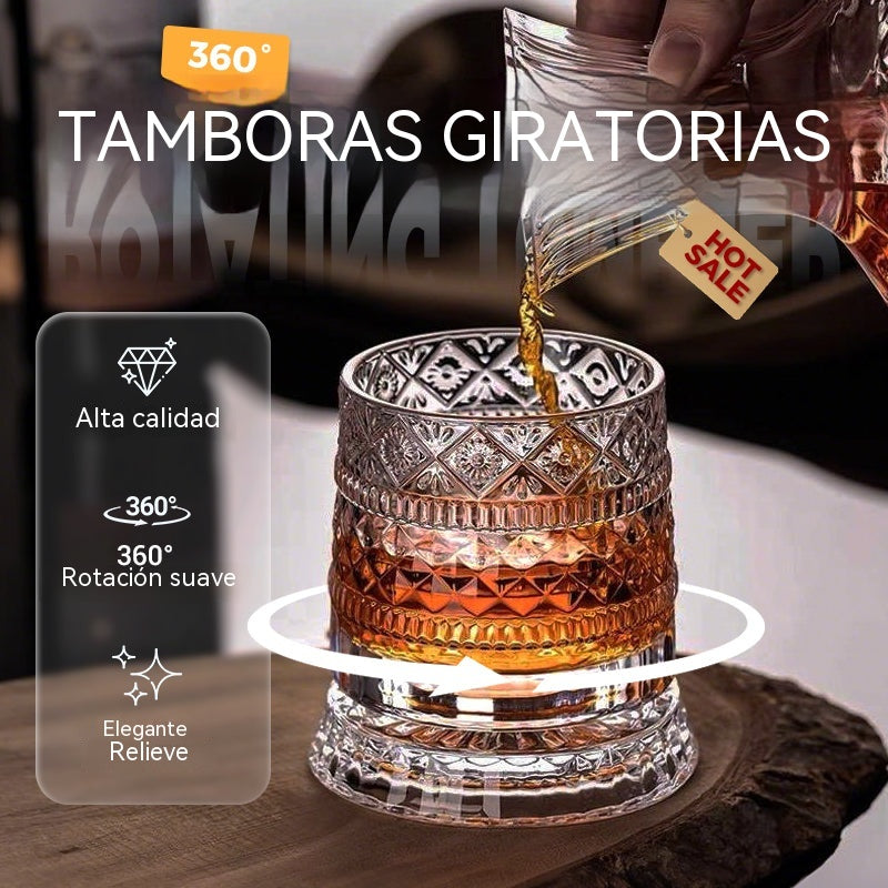 🥛💎Whisky čaša s rotacijom od 360°