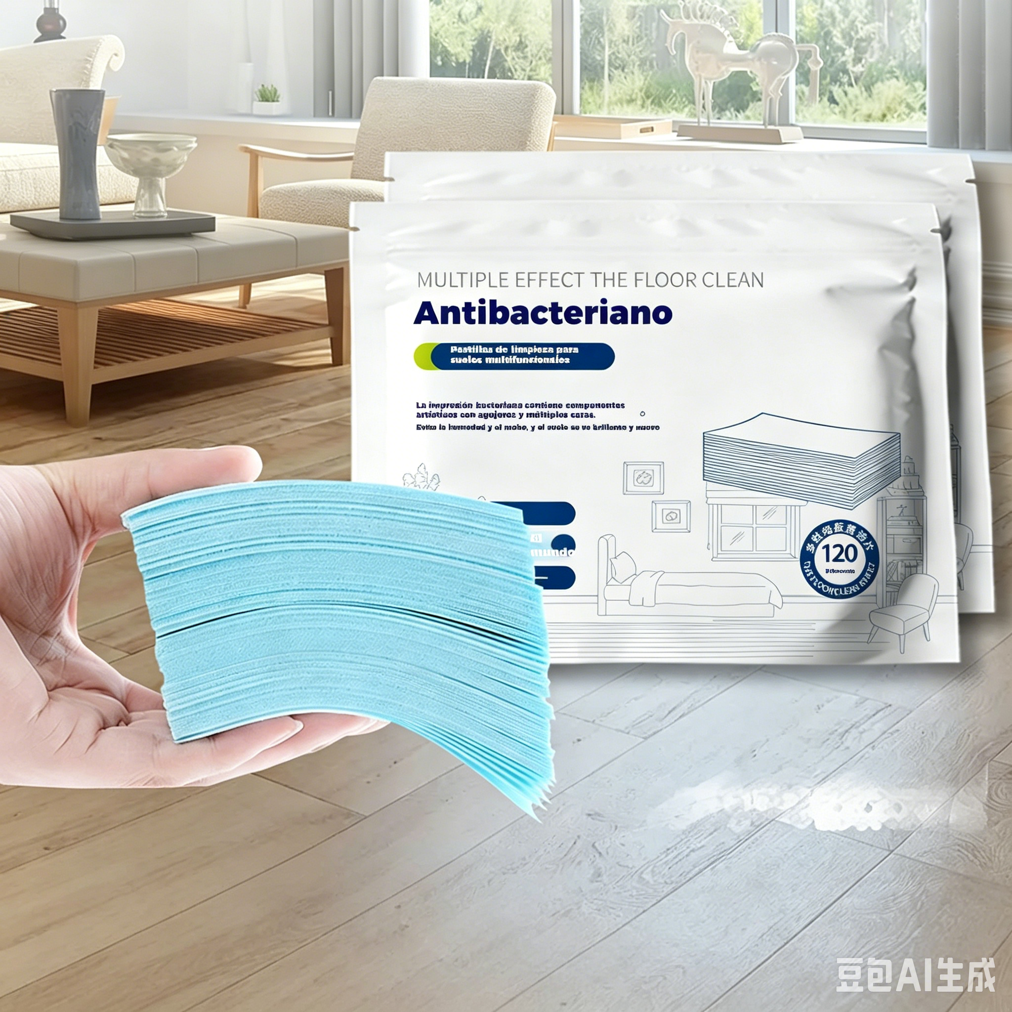 🧹【Kupi 1, dobiješ 1 gratis!】✨ 240 antibakterijskih i dezodorirajućih višenamjenskih tableta za čišćenje | Pogodno za parket, laminatne podove, pločice i zidove