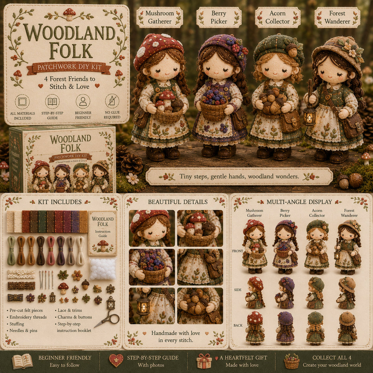 🎁Zadnji dan: Iskoristite 50% popusta! 🧵 Minijaturni komplet za patchwork iz serije Miniature World