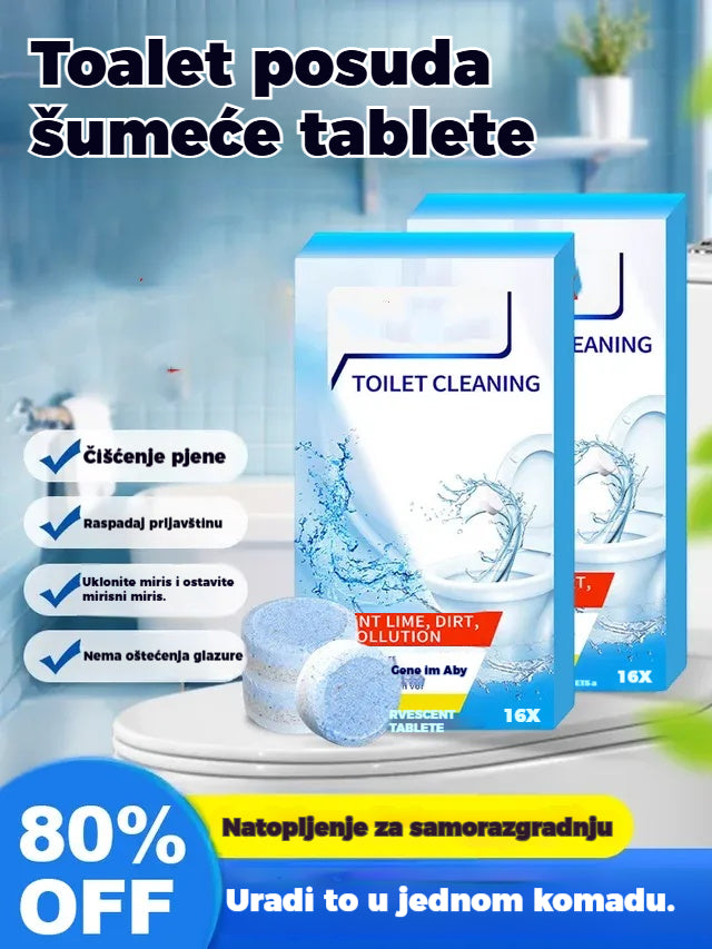 💦👍🏻【Kupi 1, dobiješ 2 gratis】Snažne pjenušave tablete za čišćenje WC školjke