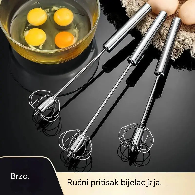 🔥【Kupi 1, dobiješ 1 gratis】Poluautomatska pjenjača za jaja od nehrđajućeg čelika