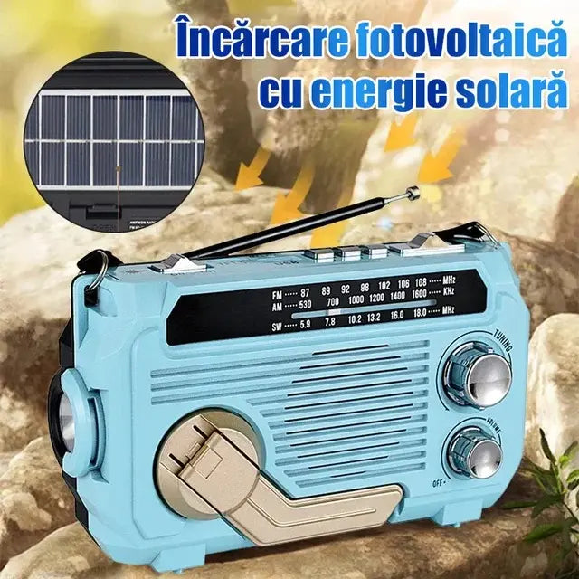 💥🏕️Višenamjenski prijenosni radio｜AM radio, stabilna Bluetooth veza, višepojasni audio