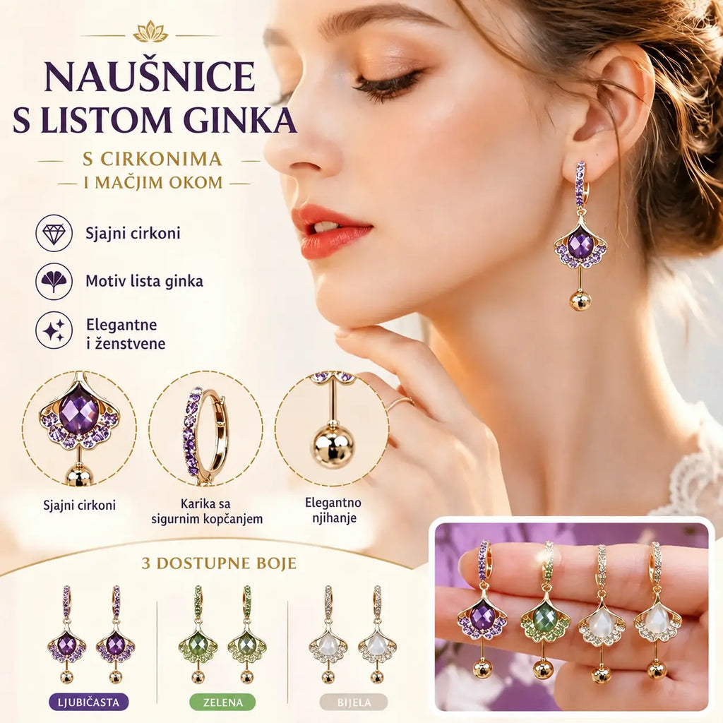 ✨🎁【Kupite 1, dobijete 2 gratis】Naušnice u obliku mačjeg oka, moderni i elegantni ukrasni nakit