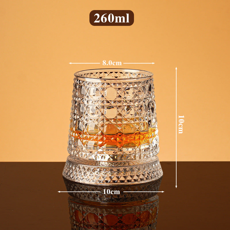 🥛💎Whisky čaša s rotacijom od 360°