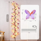 ✨ Fleksibilna LED svjetla u obliku penjačice s leptirima – stvorite čarobnu i toplu atmosferu u svom domu 🦋💡