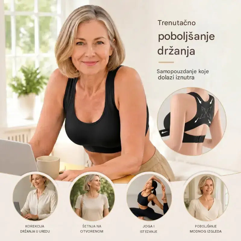 ✨【Kupite 1, dobijte 2 besplatno – paket od 3 komada】Ženski oblikujući grudnjak, pomaže u ispravljanju držanja i linije leđa💋