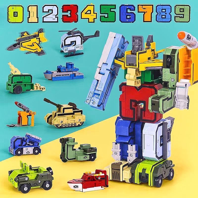 🔥Trenutno hit – 50% popusta! 🧩 Alfanumerički transformirajući se Autobot, edukativna igračka