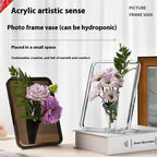 💐【Kupi 1, dobiješ 1 gratis】Elegantna stolna vaza s okvirom za fotografije – kreativni ukras za dom i ured