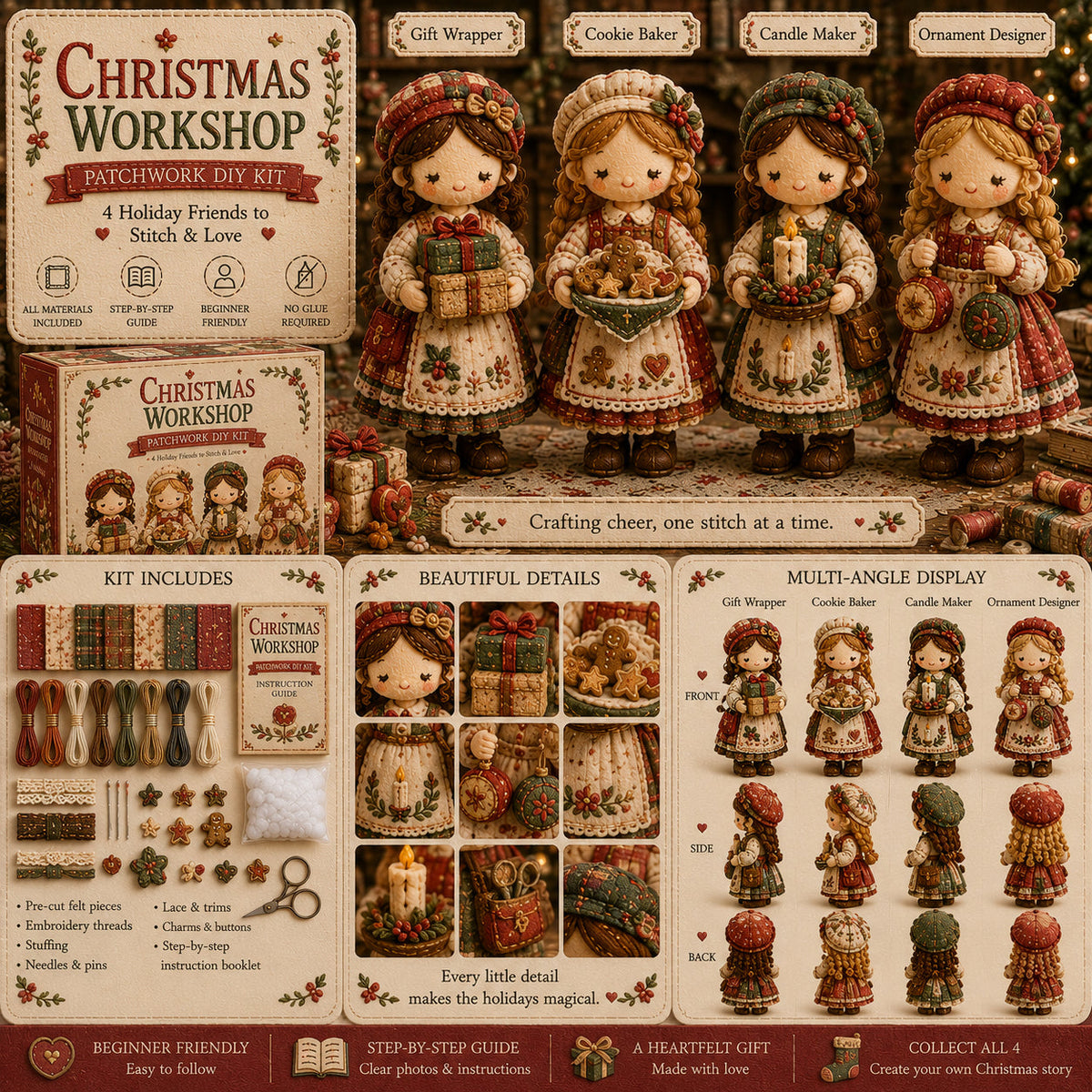 🎁Zadnji dan: Iskoristite 50% popusta! 🧵 Minijaturni komplet za patchwork iz serije Miniature World