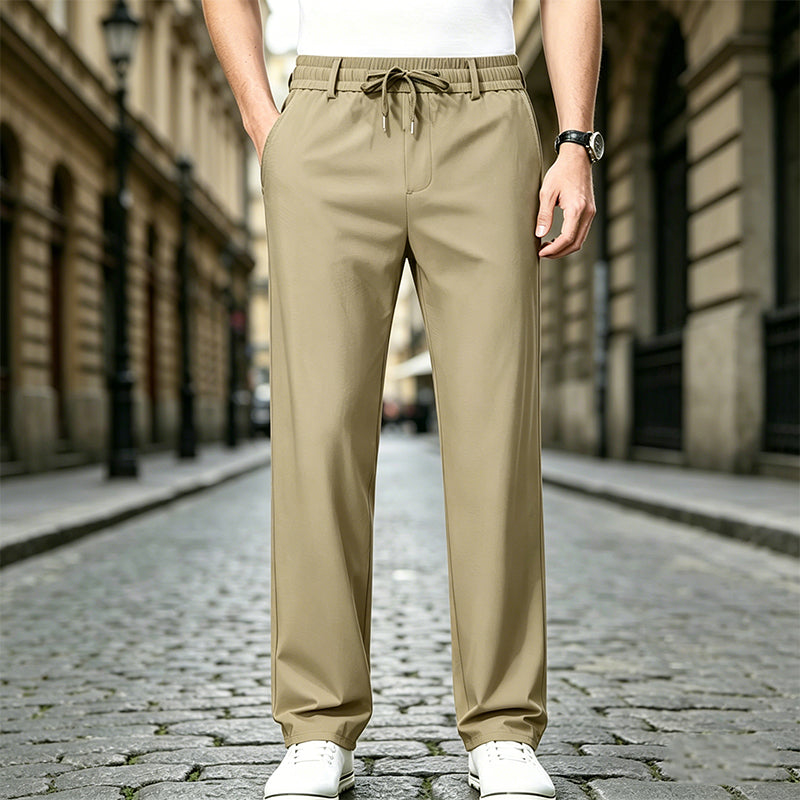 💥50% OFF 👖【40–100 kg】Muške lagane, brzo sušeće, elastične hlače ravnog kroja, poslovno-ležernog stila