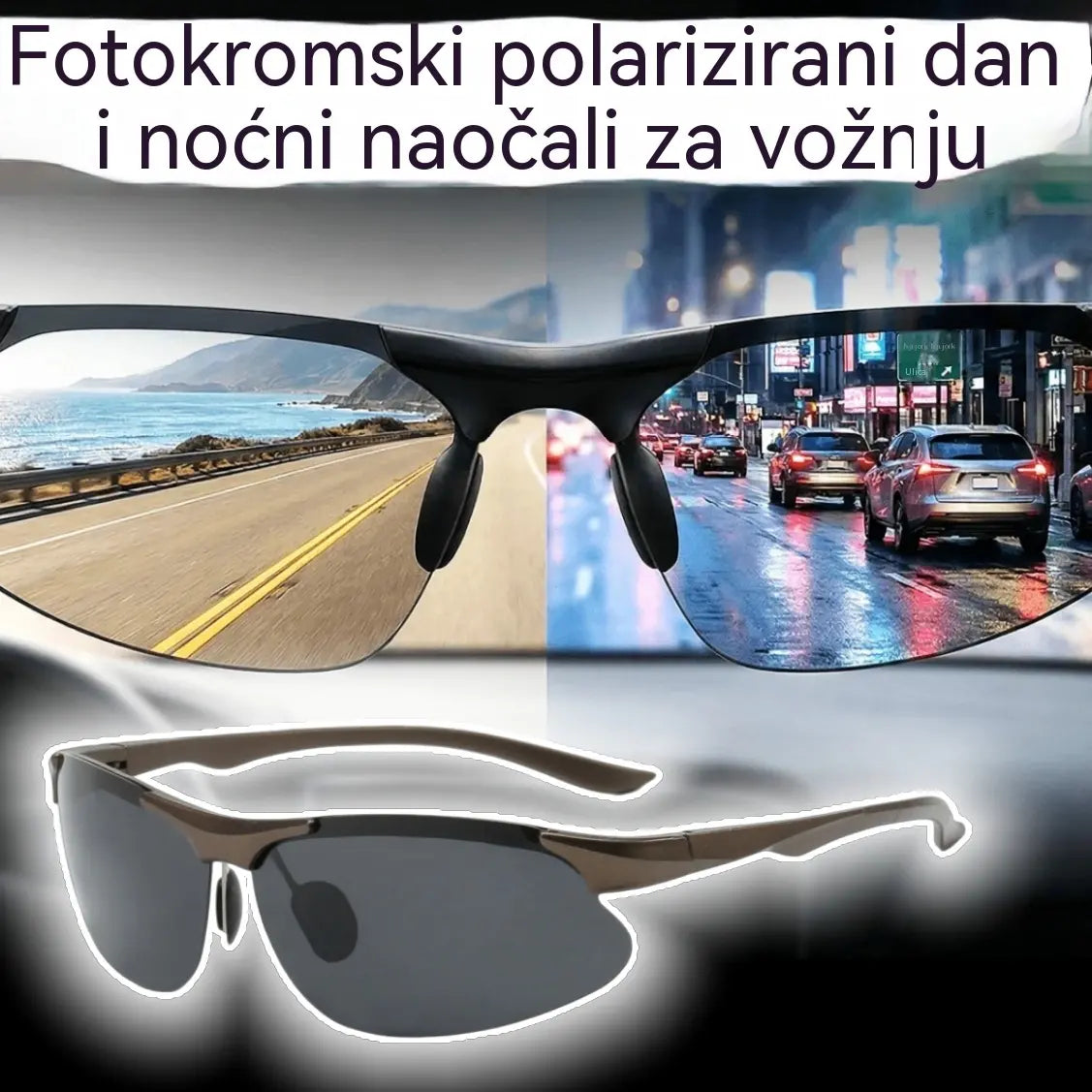 🕶️ Polarizirane fotokromatske naočale za vožnju danju i noću 🚗