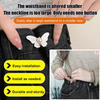 🎁 Kupite 5, dobijte 5 gratis🌸🦋Odvojiva kopča za remen u obliku leptira: Nije potreban alat, savršeno pristaje trapericama, suknjama i haljinama