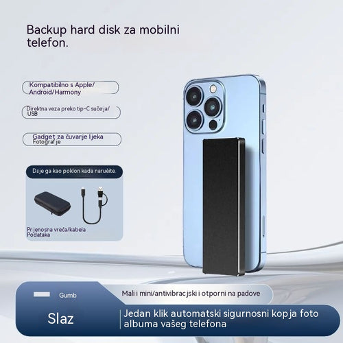 ⚡💻【8TB SAMO 26 €】8TB Prijenosni SSD | Sigurnosno kopiranje u nekoliko sekundi | USB 3.0 sučelje | Visoka kompatibilnost, bezbrižna pohrana