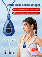 💆💆 Masažer za vrat, mini pulsirajući pametni masažer
