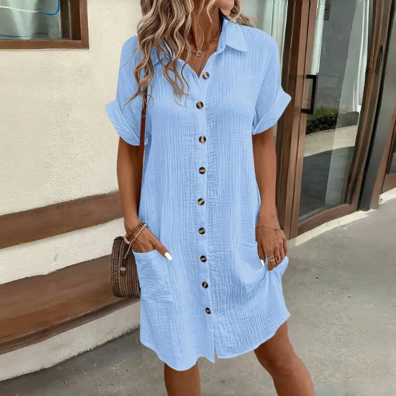 🔥Rasprodaja na kraju sezone – 50% popusta!👗【S–2XL】Lagane ljetne haljine jednostavnog stila – udobne, prozračne i laskavog kroja