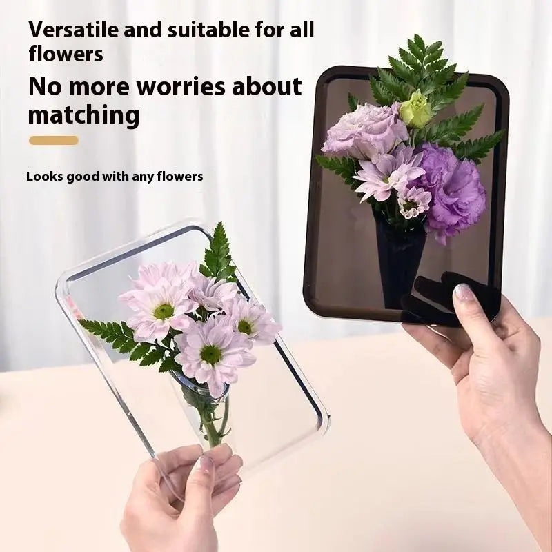 💐【Kupi 1, dobiješ 1 gratis】Elegantna stolna vaza s okvirom za fotografije – kreativni ukras za dom i ured