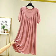 🔥Rasprodaja na kraju sezone – 50% popusta!【S-4XL】Ultra mekana udobna široka spavaćica kratkih rukava