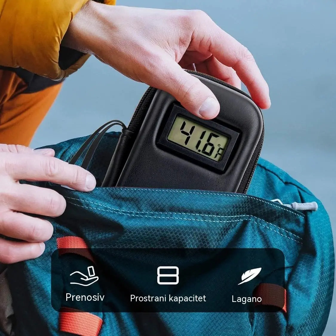 Prijenosna rashladna kutija za inzulin za putovanja s digitalnim zaslonom temperature