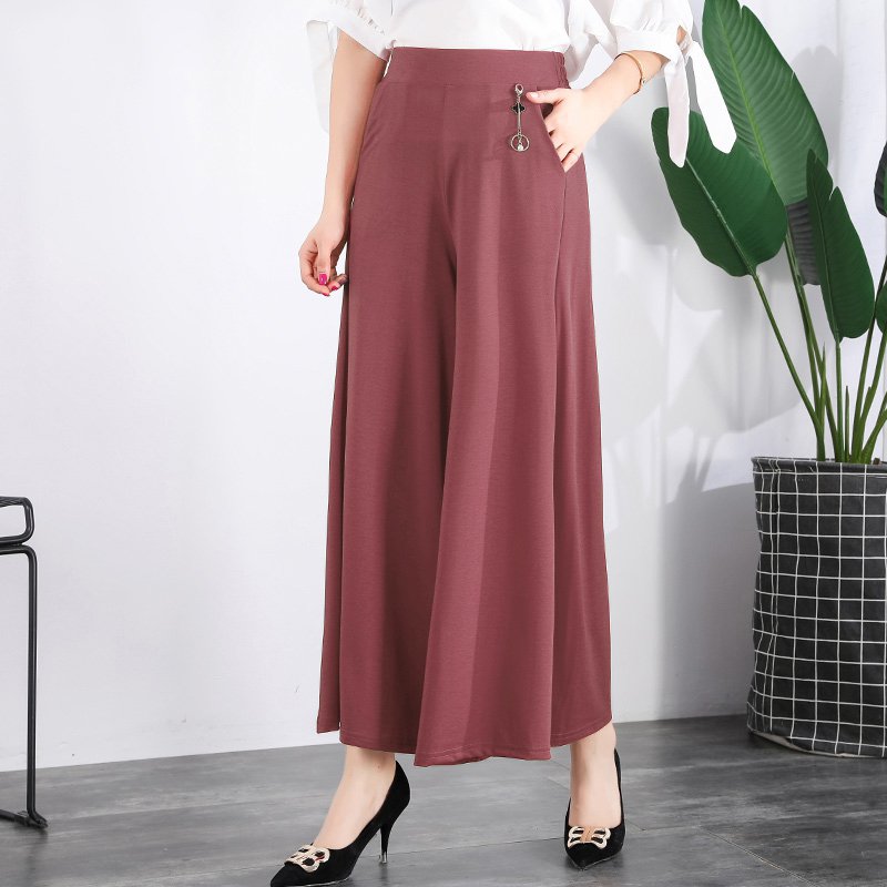 ❤️【M-5XL】Nove ženske ljetne hlače širokih nogavica od ledeno svilenog materijala