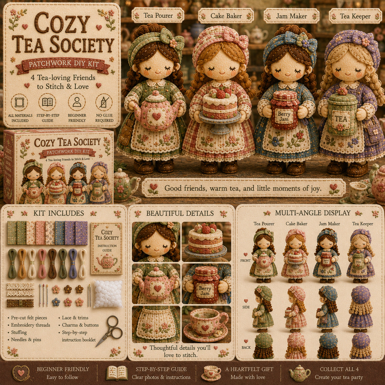 🎁Zadnji dan: Iskoristite 50% popusta! 🧵 Minijaturni komplet za patchwork iz serije Miniature World
